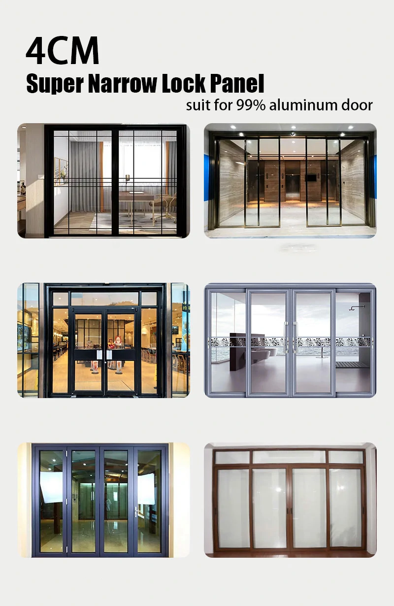 WF-021D Fully Automatic Unlocked Home Apartment Office Smart Fingerprint Digital Aluminum Door Lock Hidden Fingerprint Design