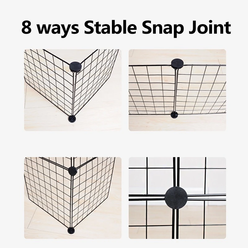 DIY Pet Door Cats Dogs Bird Snap Joint Closet Connector for Home Yard Indoor Fence Cage Playpen