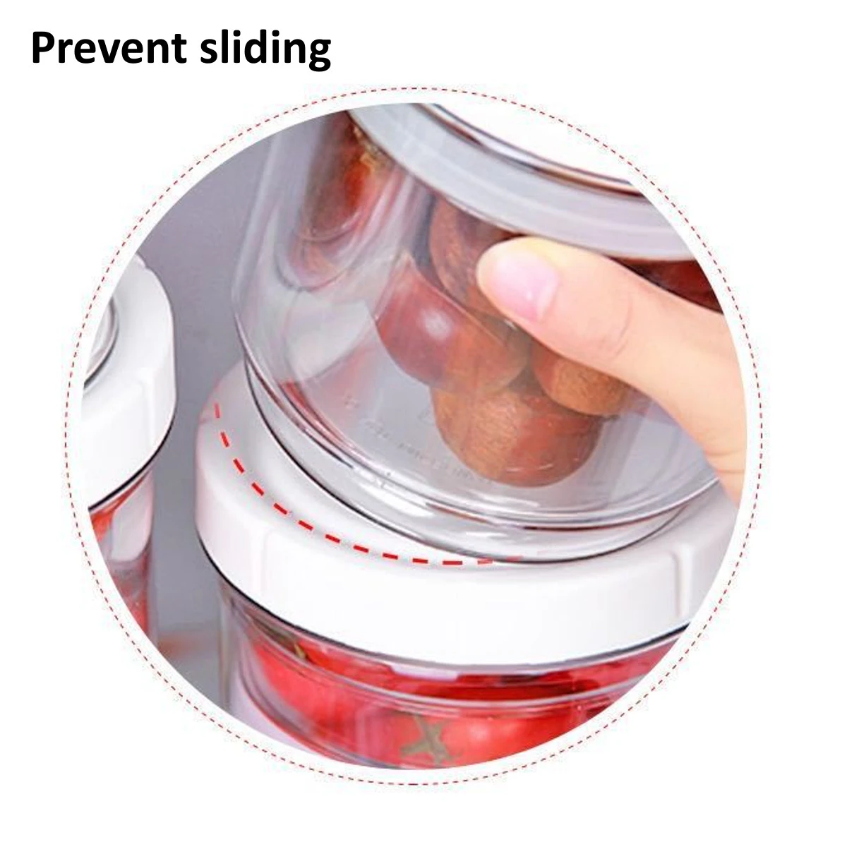 Press Cereal Vacuum Storage Box Tank Kitchen Food Grain Container Dispenser
