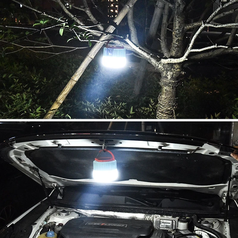 Remote Control Solar LED Camping Lantern USB Rechargeable Light Bulb Tent Light Solar Bulb Light