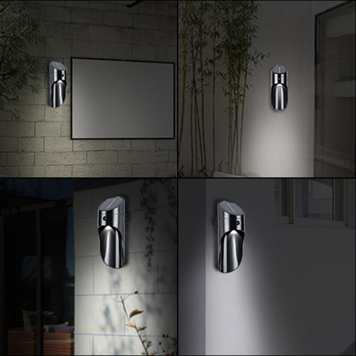 Bakeey Human Body Induction LED Solar Charging Indoor Outdoor Wall Lamps