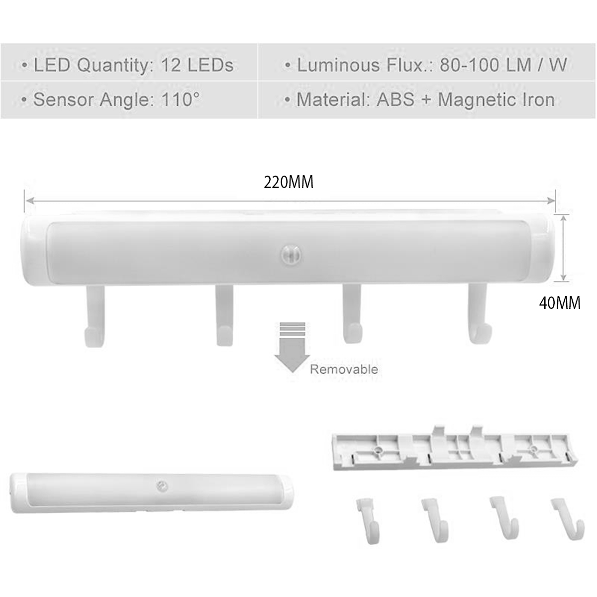 Bakeey Intelligent Human Induction 12 LED USB Charging Night Light Lamp