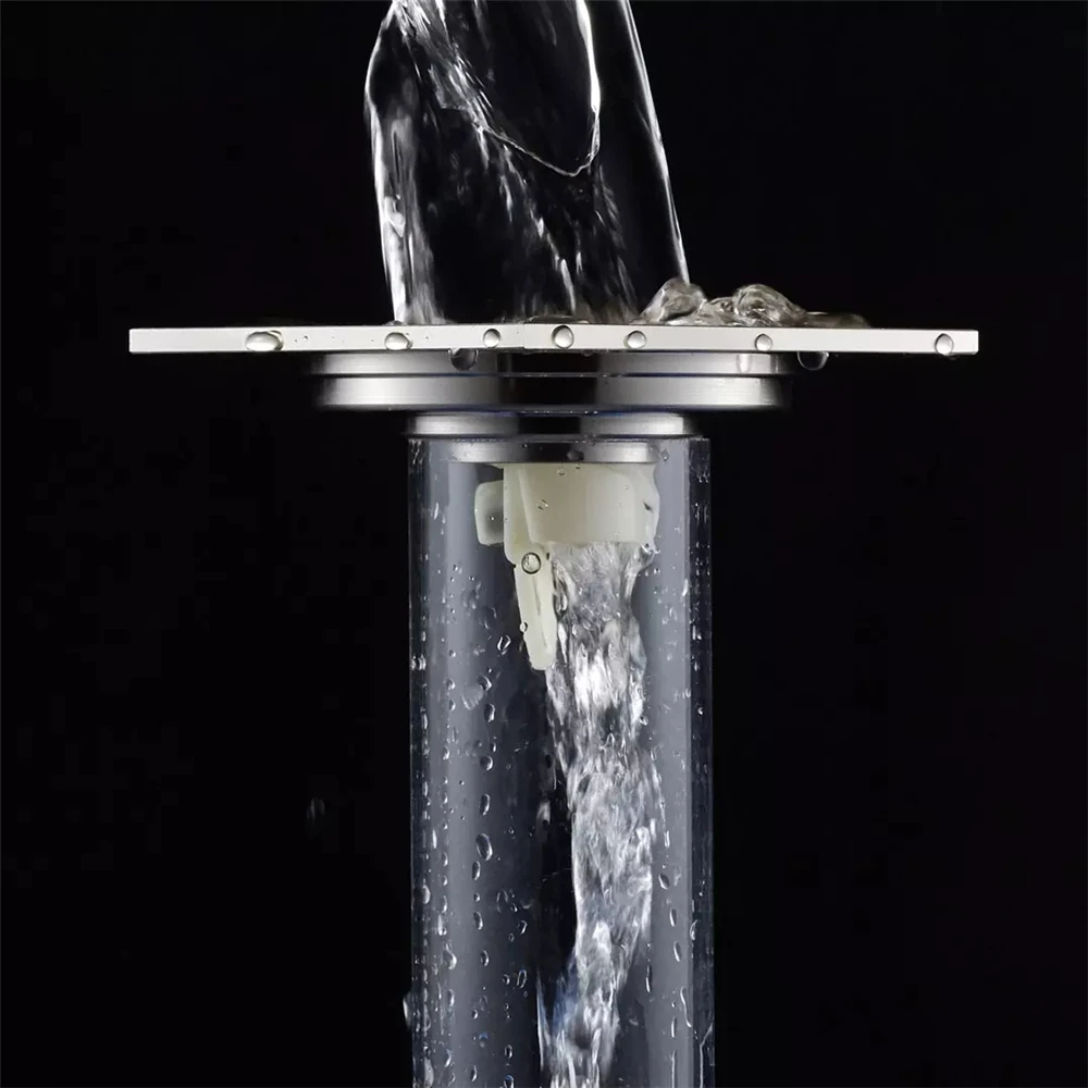 Submarine Kitchen Floor Drains Stainless Steel Hidden Sewer Core Bathroom Deodorant Waste Drain Strainer Cover Anti-odor Backflow Filter From System