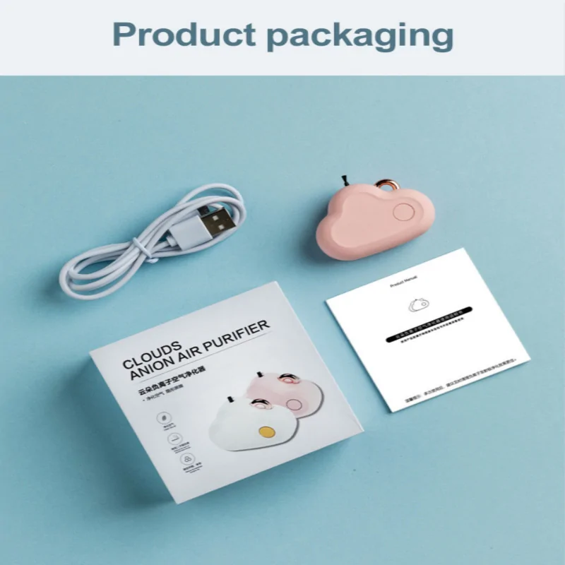 Bakeey Portable Personal Hanging Neck Air Purifier Wearable Negative Ion Generator PM2.5 Formaldehyde Removal Filters