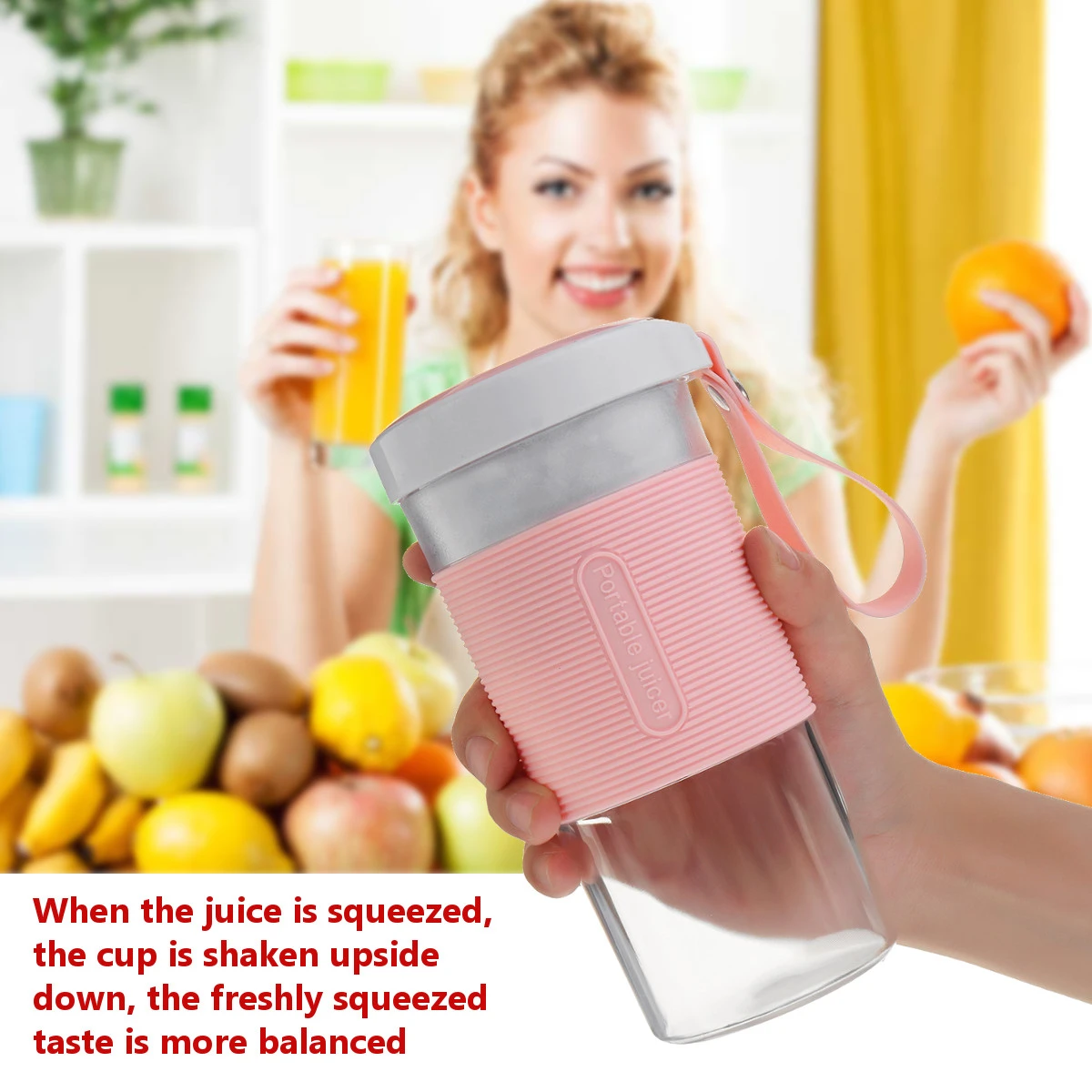Bakeey 300ML Portable Blender Personal Mini Size Blender USB Rechargeable Juicer Cup 22000Rpm