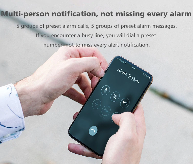 WIFI GSM Alarm System Kits Tuya Smart Home Wifi Door Sensor Doorbell Motion Sensor Detector Security Alarms System for Home