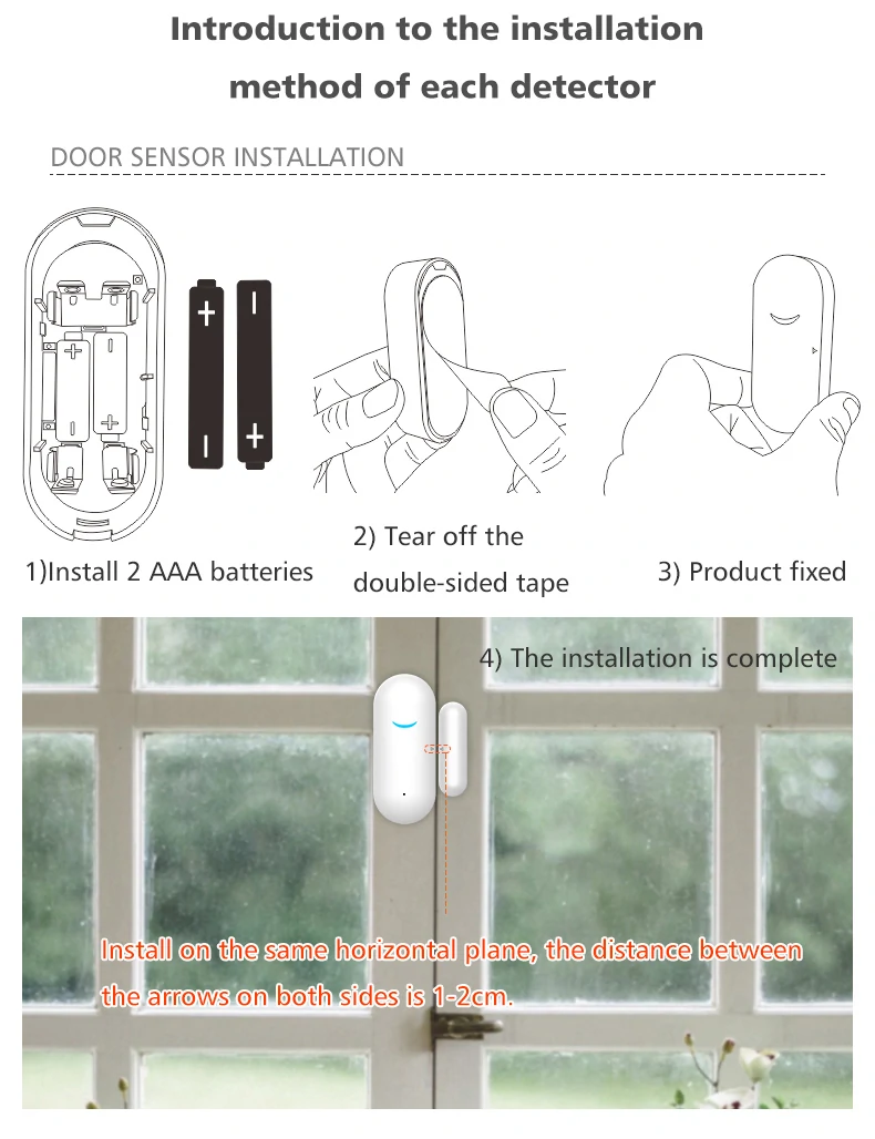 WIFI GSM Alarm System Kits Tuya Smart Home Wifi Door Sensor Doorbell Motion Sensor/Detector Security Alarms for Home