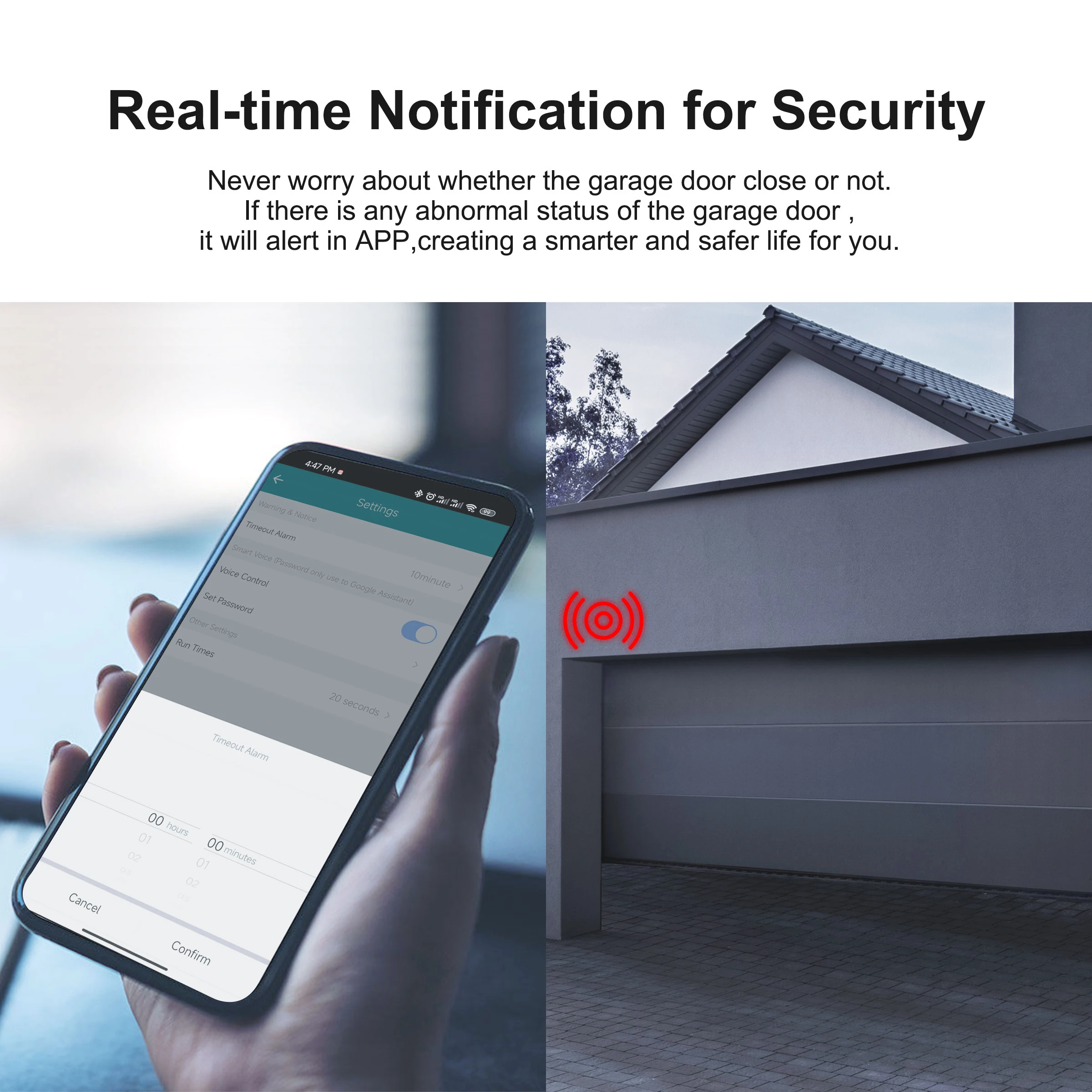 Tuya Smart WiFi Garage Door Sensors Opener Controller 100V-240V Voice Remote Control Switch support Alexa Google Home Smart Life