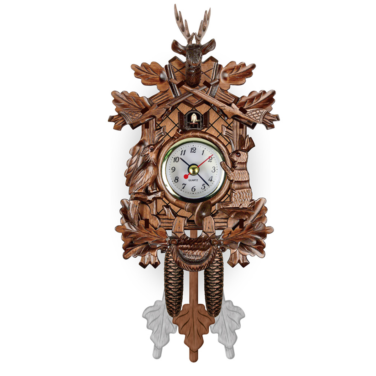 Wall Clocks Cuckoo Pendulum Watch Art Craft Home Decoration Hanging Wood Watches