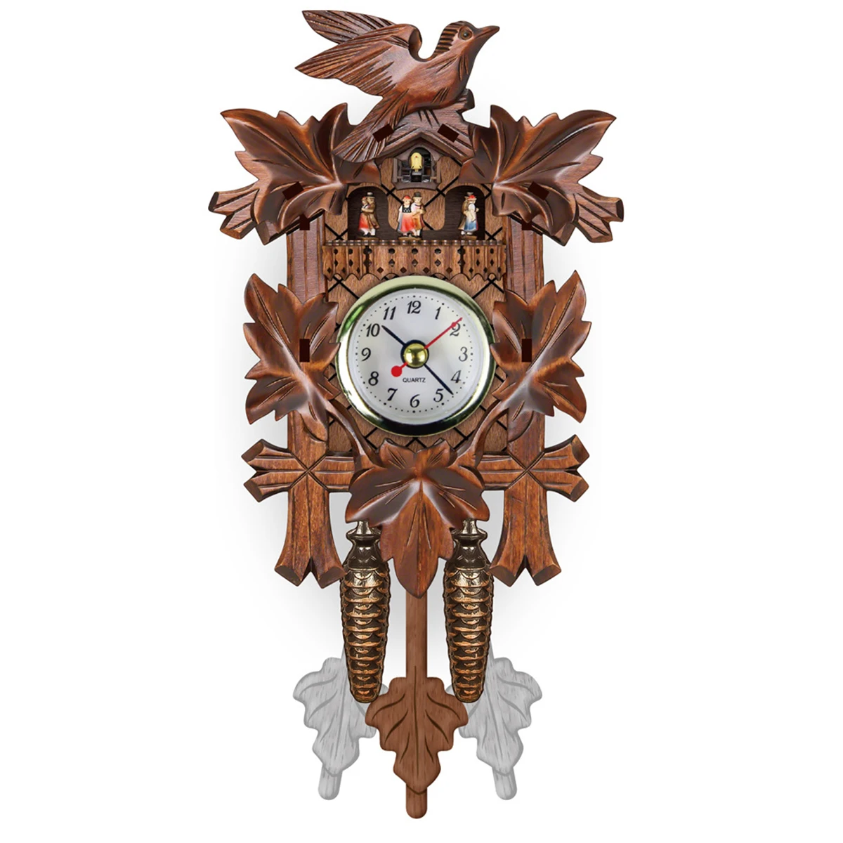 Wall Clocks Cuckoo Pendulum Watch Art Craft Home Decoration Hanging Wood Watches