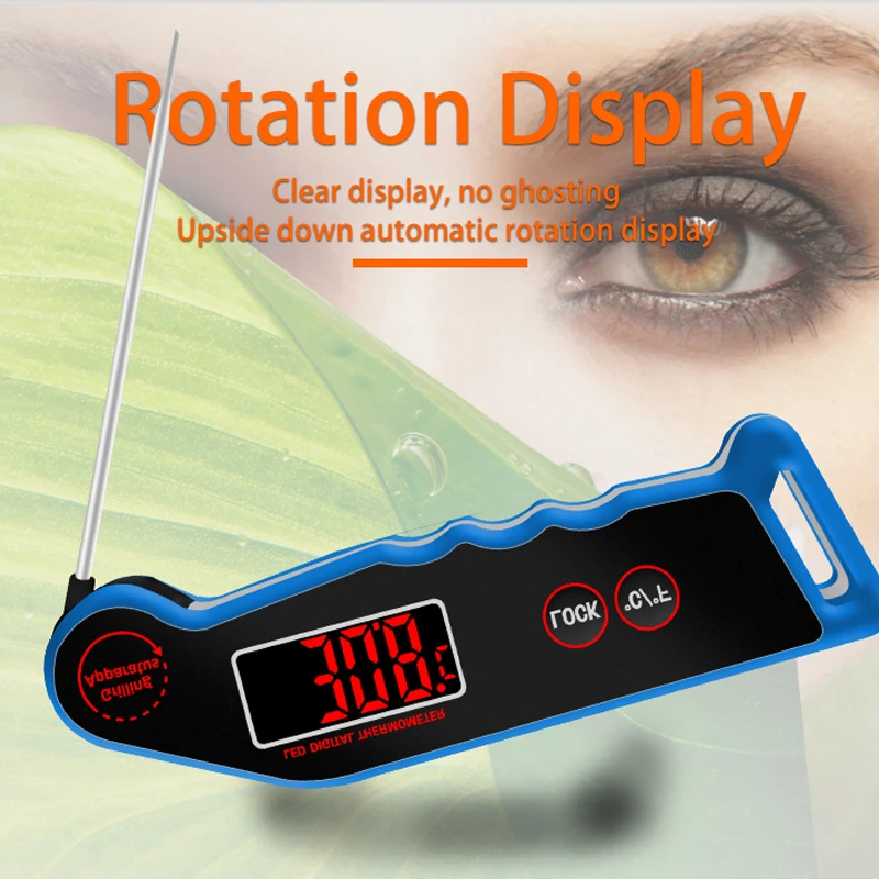 Bakeey LED Meat Thermometer Digital Thermometer Fast Reading in 3 Seconds with Backlight and Calibration For Kitchen