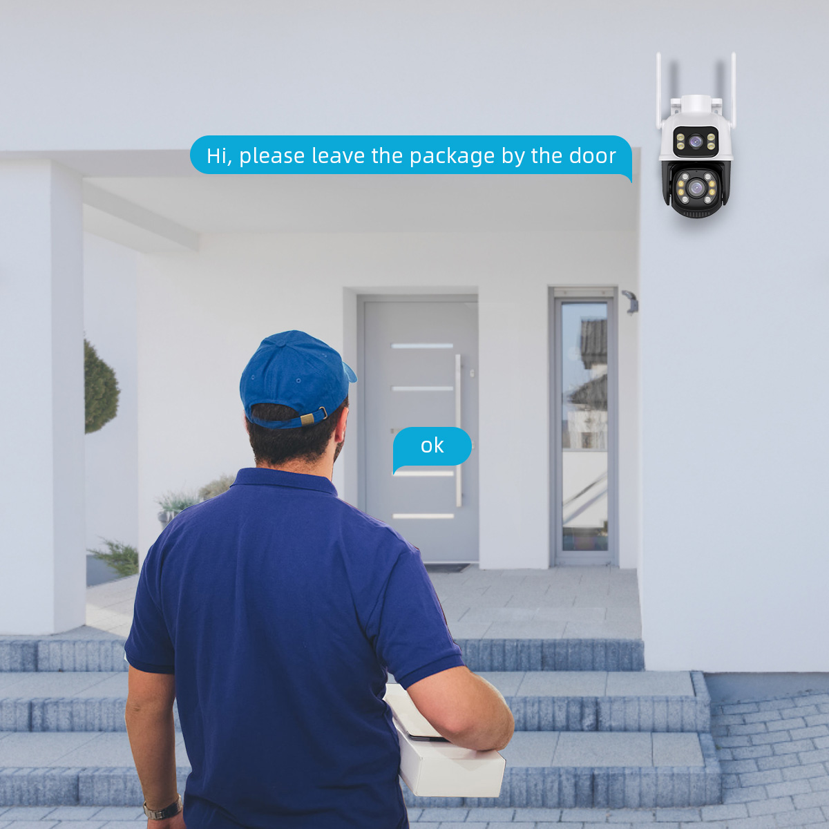 3MP+3MP WiFi IP Camera 4K 6MP Wireless Security Surveillance Cameras NETIP Onvif Human Detection Home Outdoor CCTV IP Camera Dual Lens Auto Tracking