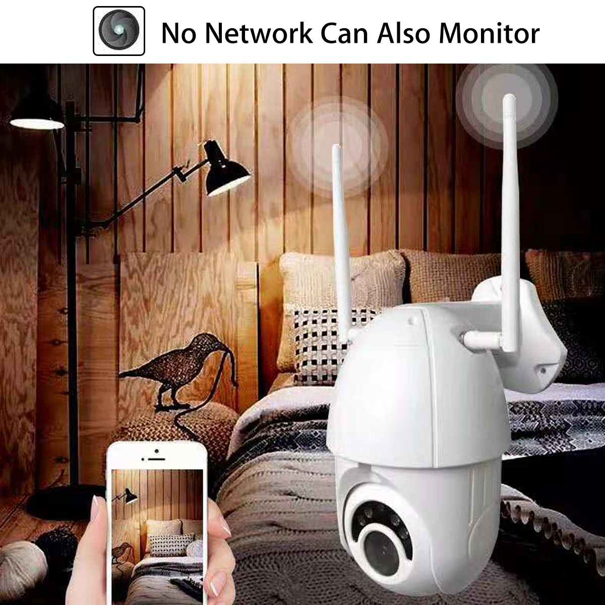 Outdoor 1080P HD PTZ Speed Dome IP Camera Pan Tilt IR WiFi Security Camera Night Vision Waterproof