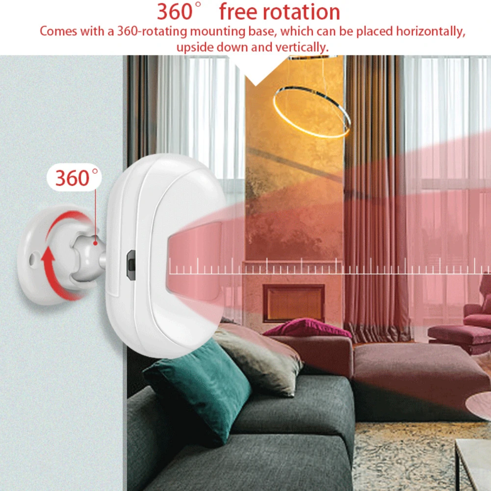 Tuya ZigBe Smart PIR Motion Sensor Built In Battery Passive Infrared Detector Security Burglar Alarm Sensor Smart Life App