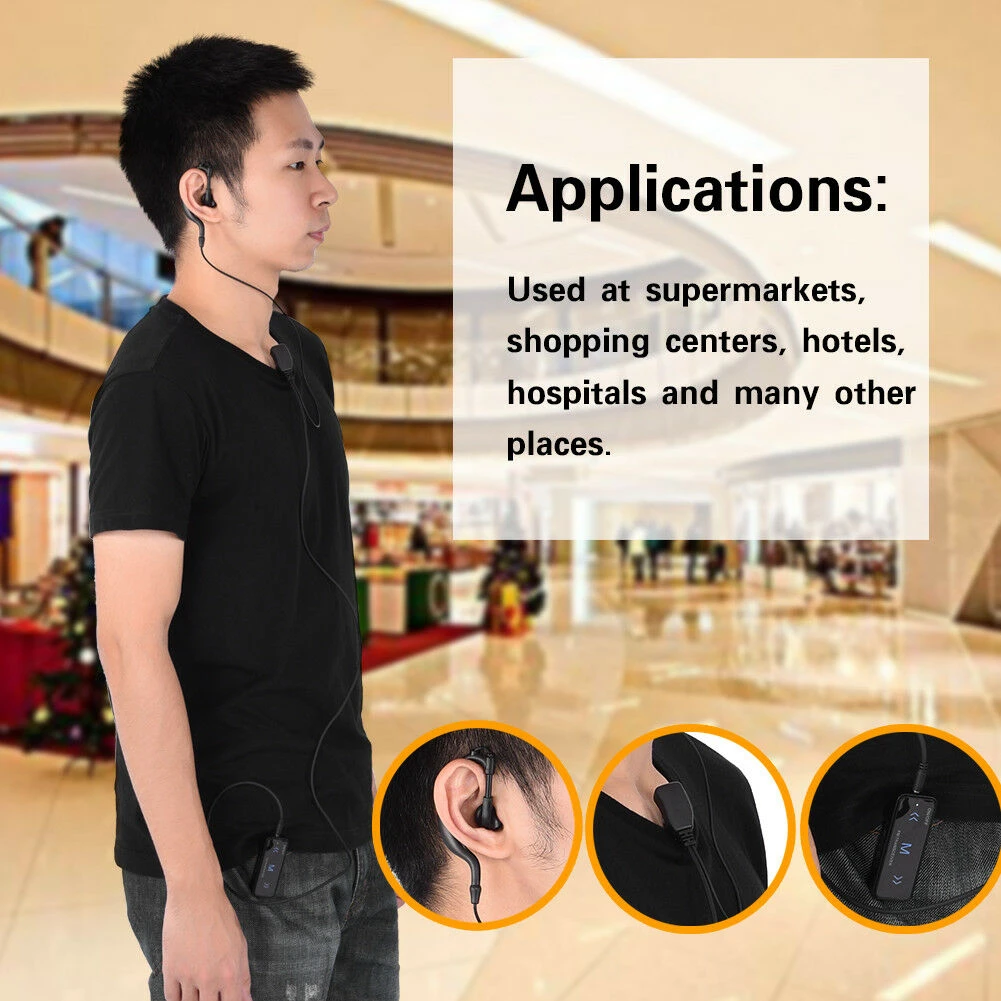 2Pcs V108 Mini Walkie Talkie Two-Way 400-470MHz FM Radio Ricetrasmittente + 2 Cuffie USB Carica