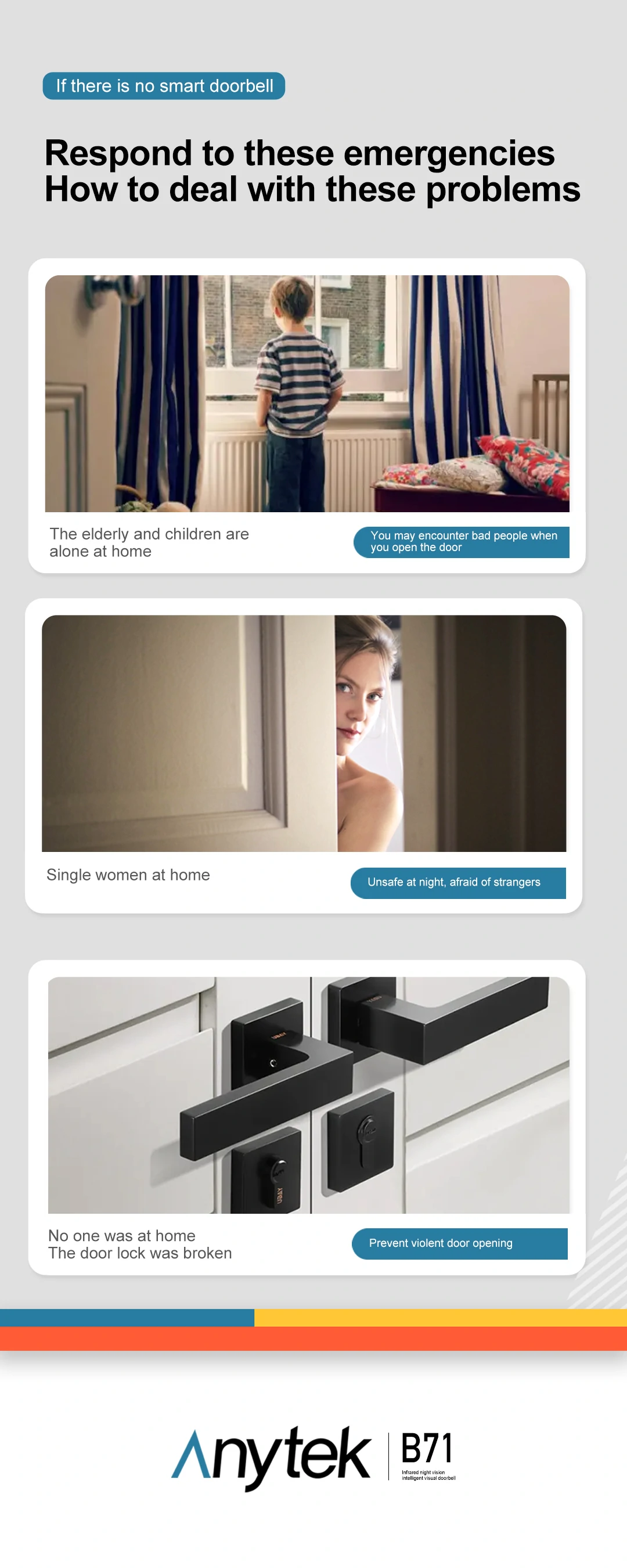 B71 Tuya Wireless Doorbell Intelligent IR Night Vision Intercom APP Remote Monitoring Video Shooting Home Security Door Bell