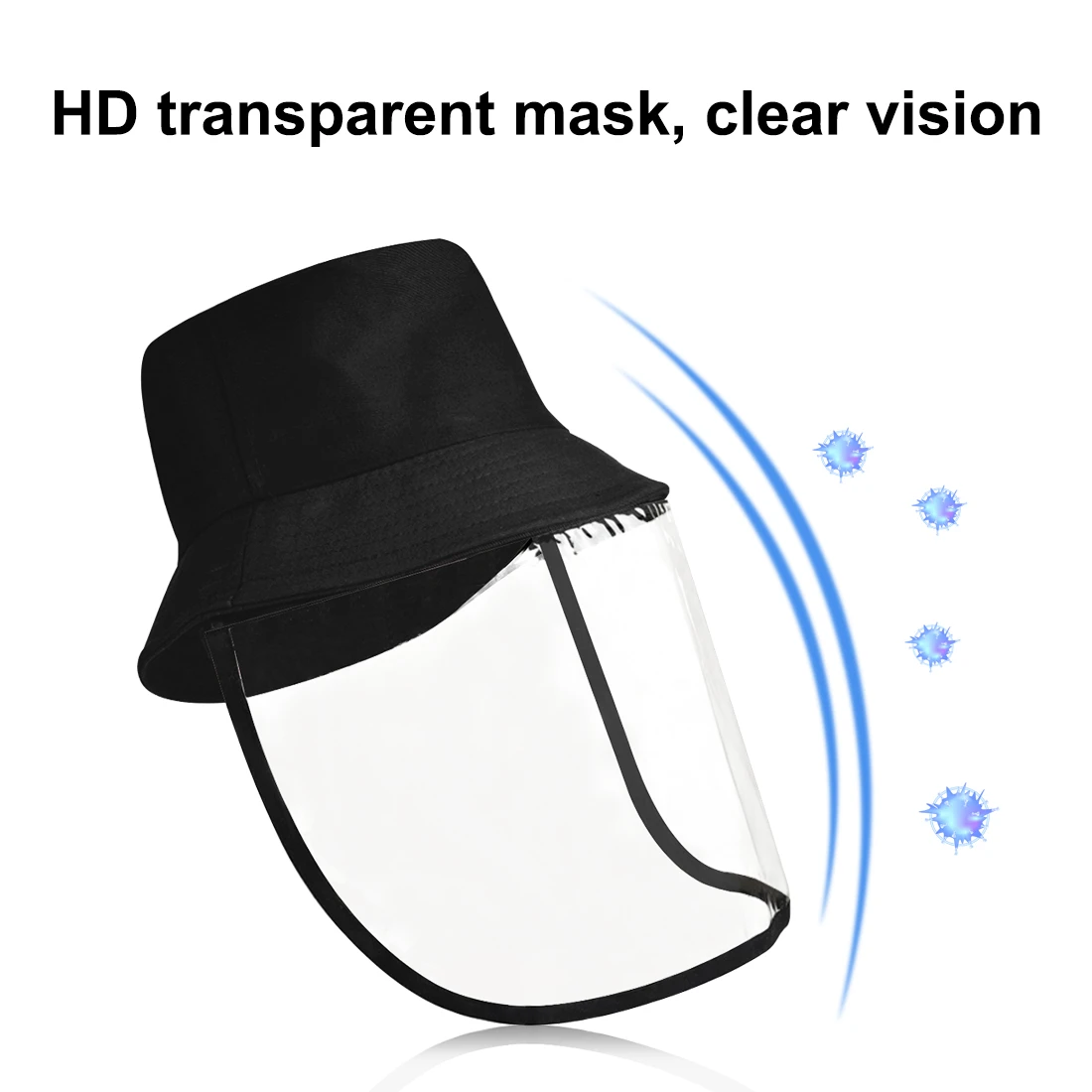 PULUZ PU464 Fisherman Hat Face Shield Protective Mask Windproof Dustproof Antifoam Detachable