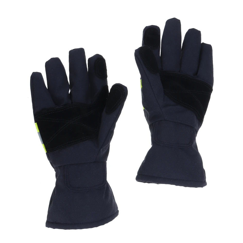 Fire Proof Protective Work Gloves Reflective Strap Fire Resistant Anti-static Safety Gloves for Firefighter