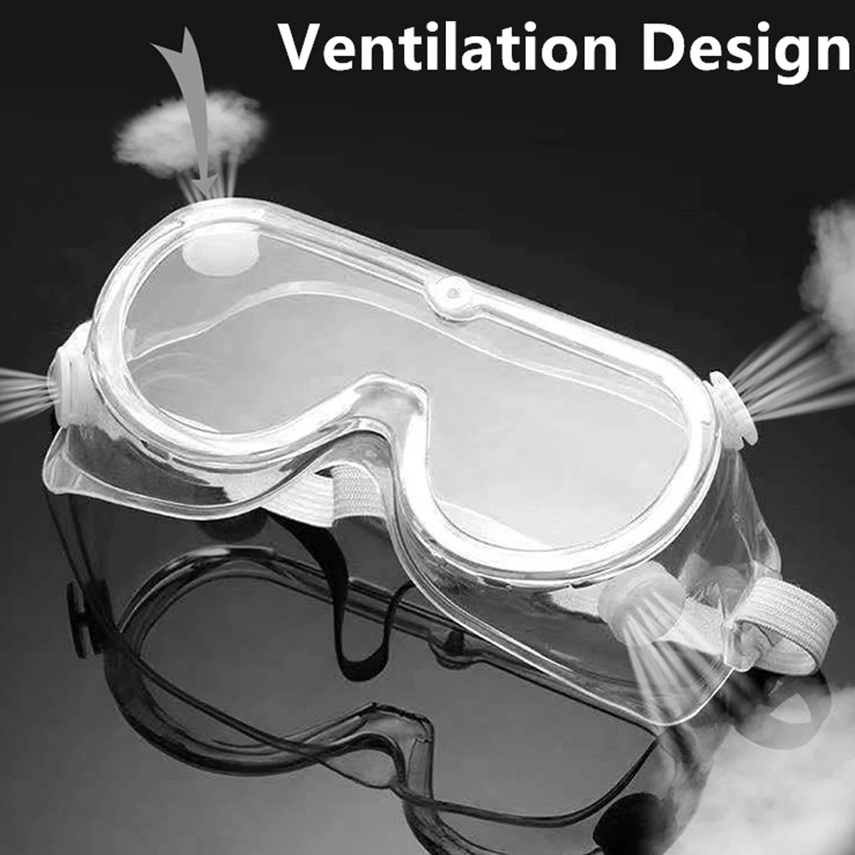 Safety Goggles Anti Fog Dust Splash-proof Glasses Lens Lab Work Eye Protection