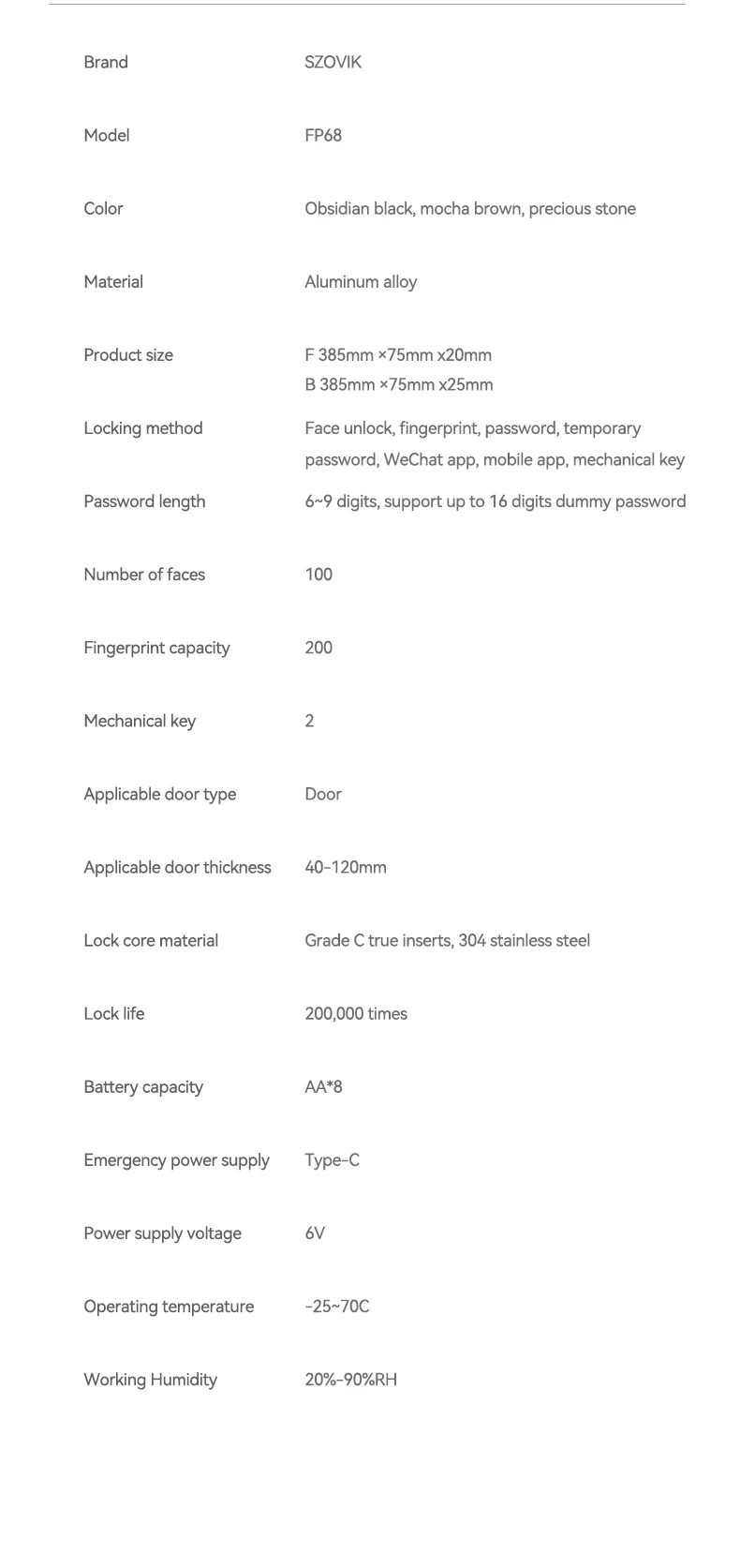 3D Face Smart Door Lock Security Camera Monitor Intelligent Fingerprint Password Biometric Electronic Key Unlock