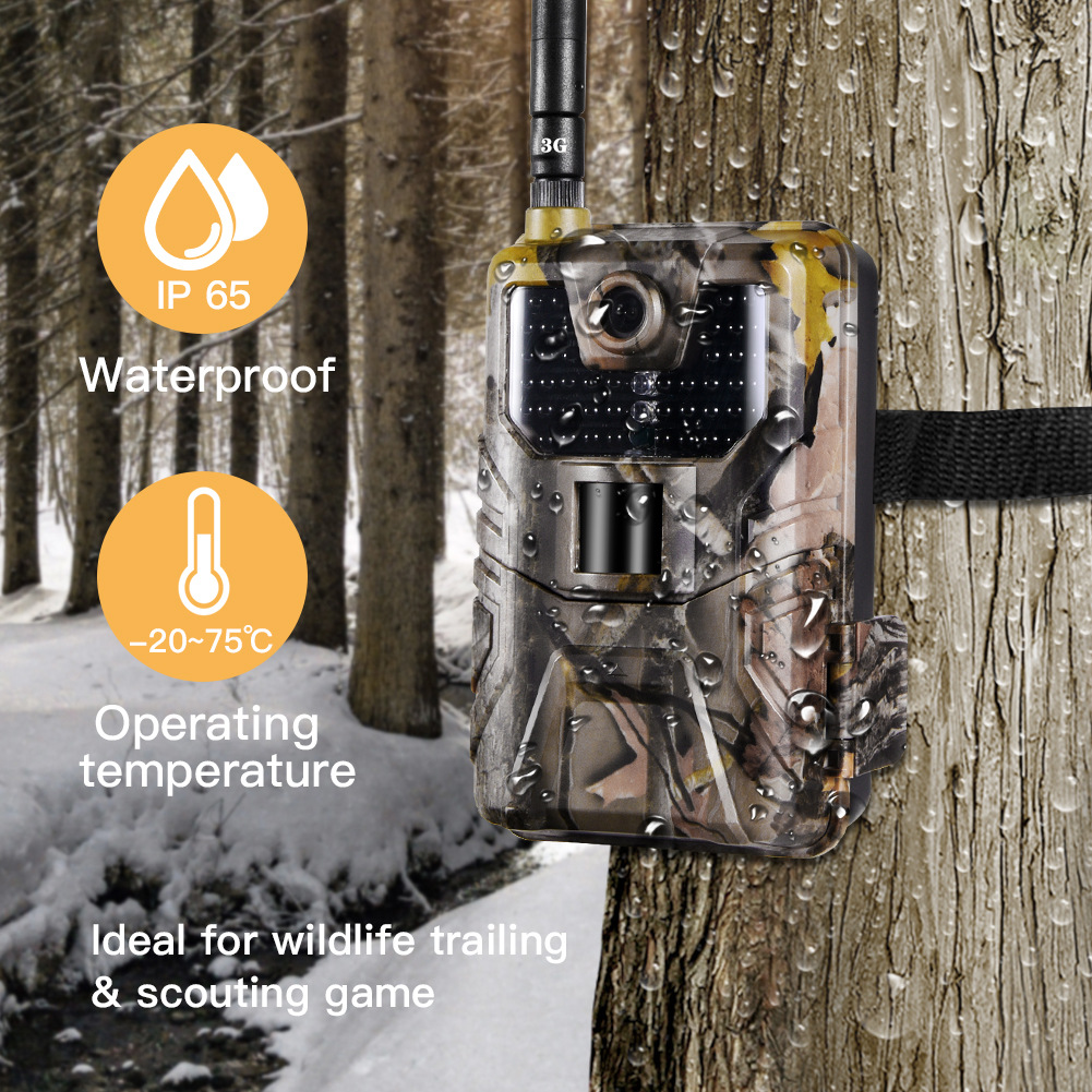 Suntek HC-900LTE 4G MMS SMS Email 16MP HD 1080P 0.3s Trigger 120° Range IR Night Vision Wildlife Trail Hunting Camera Trap Camera