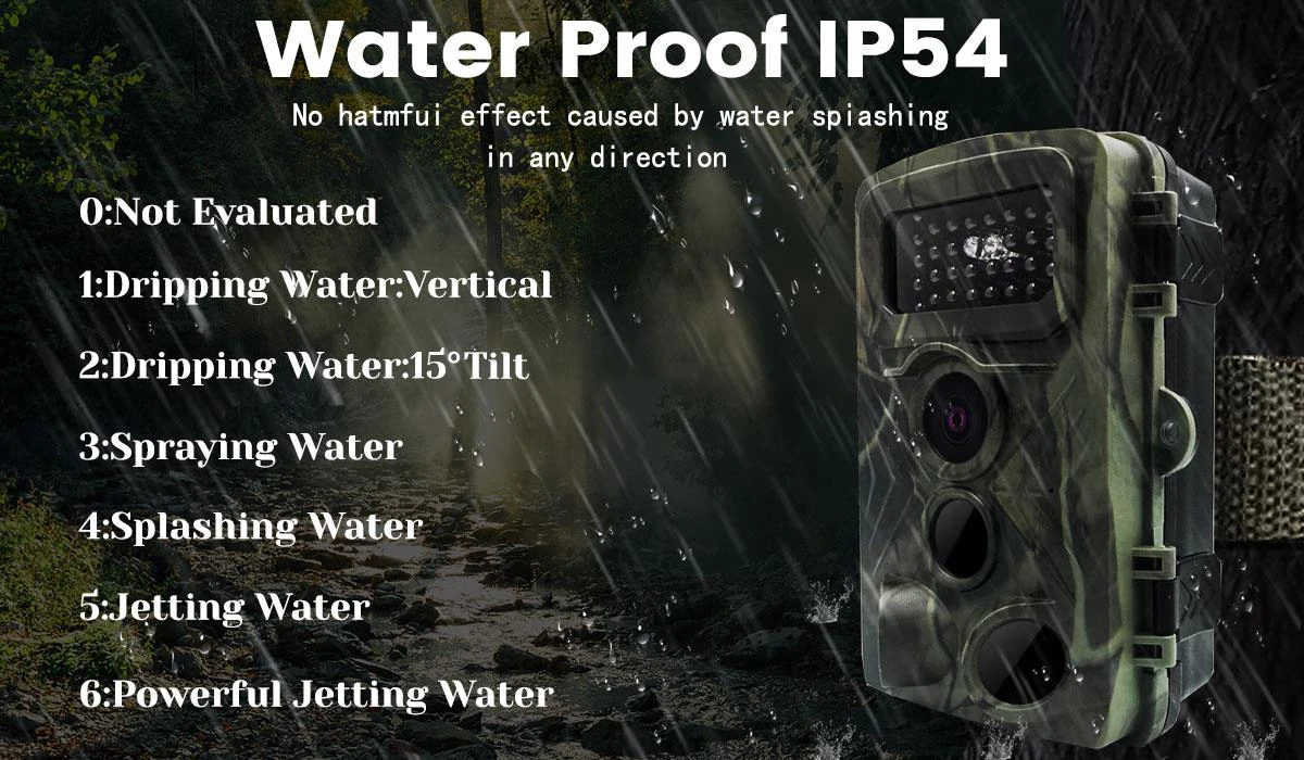 PR3000 36MP 1080P Night Vision Photo Video Taking Trail Huntings Camera Outdoor Animal Observation Monitoring Camera IP54 Waterproof