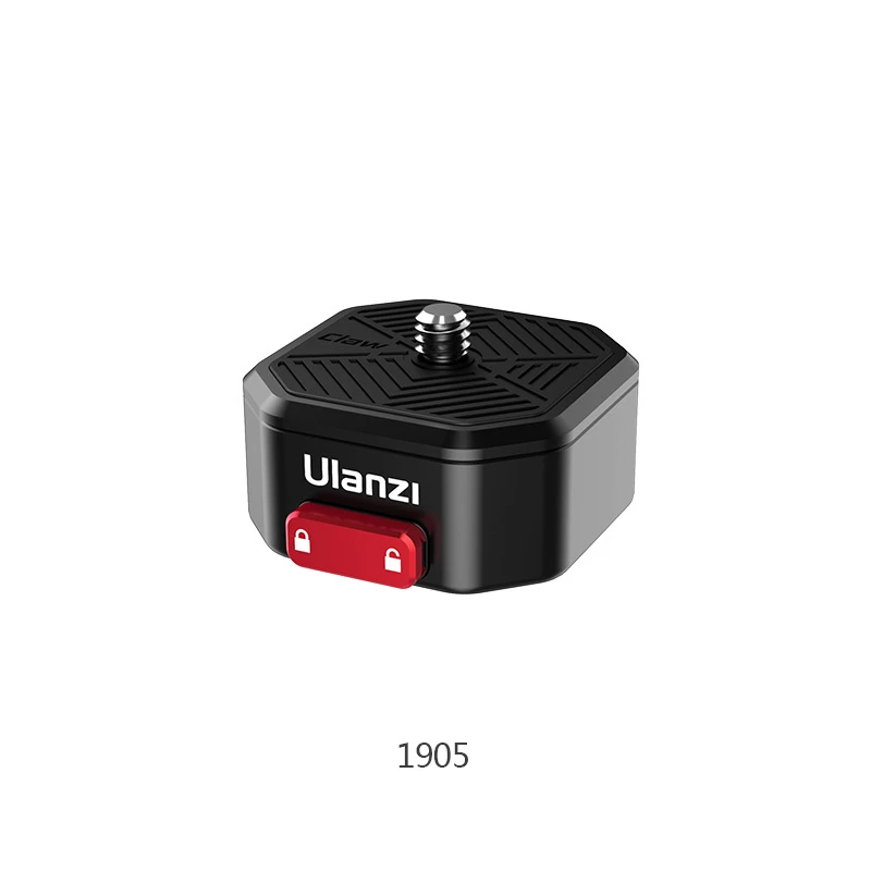 Ulanzi Claw Quick Release Plate Mini QR Plater with 1/4 Inch Screw 50kg Load Bearing for DSLR Camera