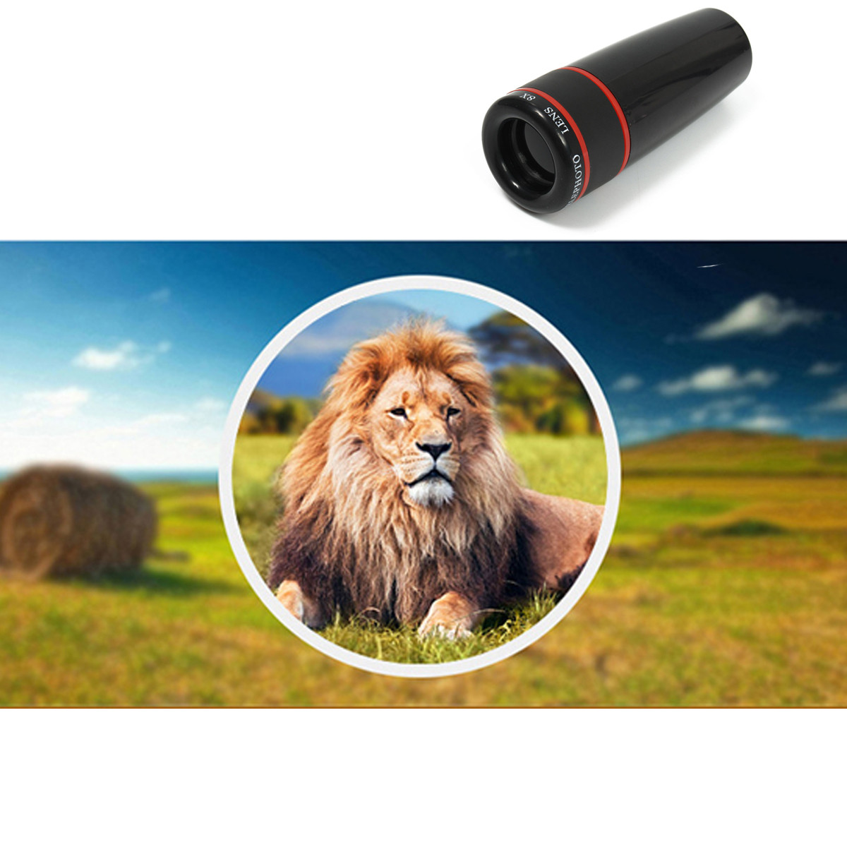 8X Telephoto Fisheye Lens bluetooth Selfie Shutter Stick Mini Tripod Set Kit for Smartphone Photography