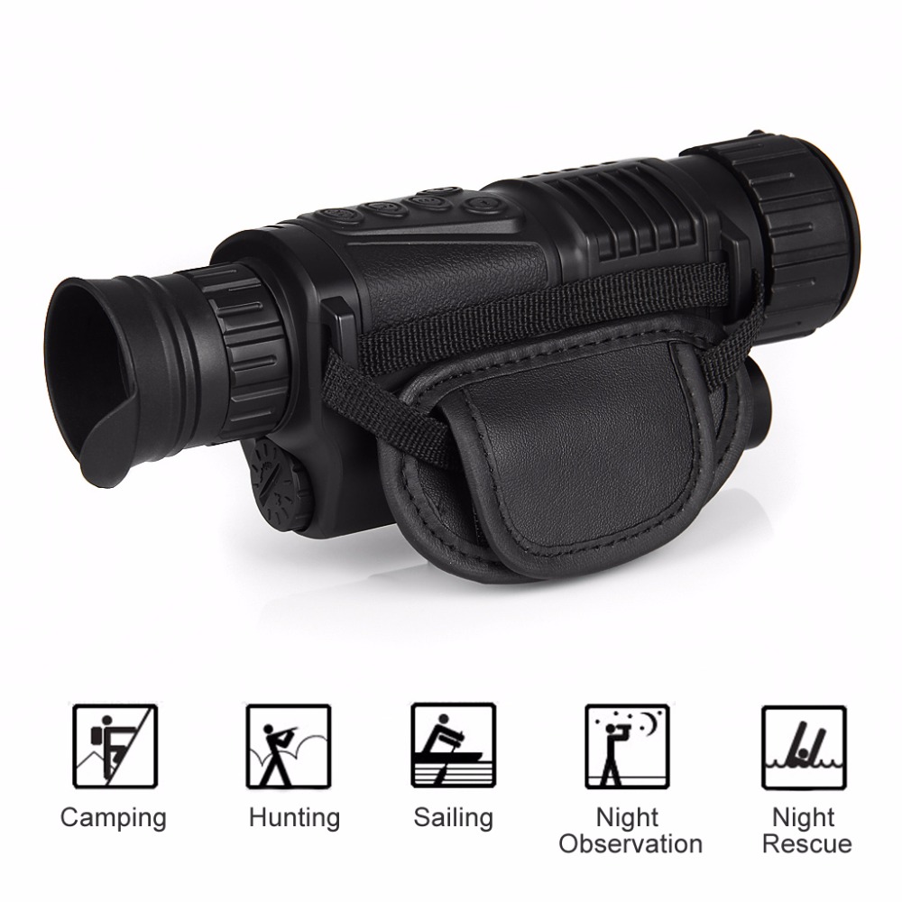 NVI-300 IR Infrared Digital Night Vision Wildlife Observe Hunting Telescope Range 200M Support Taking Photos Recording Replaying