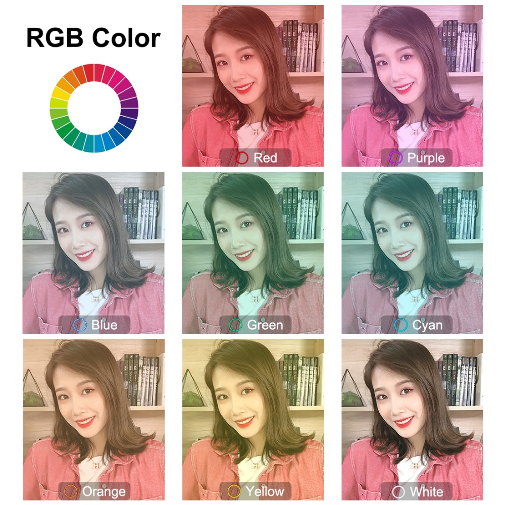 PULUZ PU429 Dimmable 4.7 Inch 16cm RGB RGBW bluetooth Wireless APP Control Video Ring Light with Remote for Youtube Tik Tok Live Streaming