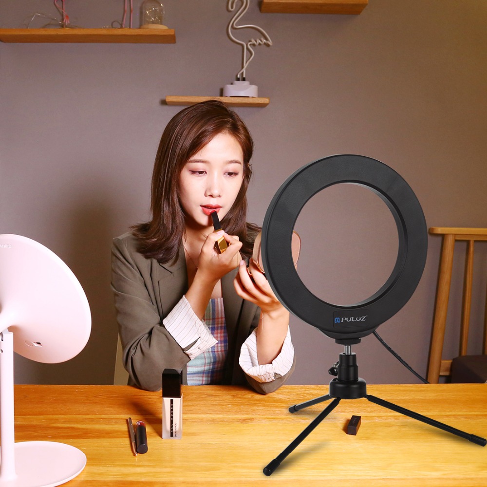 PULUZ PU429 Dimmable 4.7 Inch 16cm RGB RGBW bluetooth Wireless APP Control Video Ring Light with Remote for Youtube Tik Tok Live Streaming