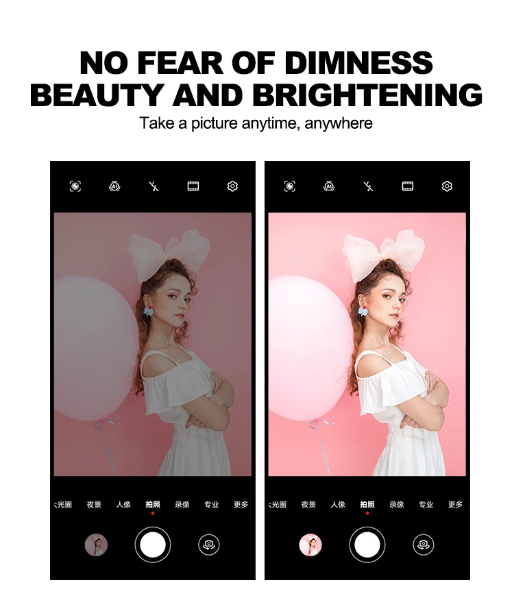 MZ-10 10 Inch Integrated Telescopic Folding Live Fill Light 3 Light Modes 10 Brightness Level Dimmable LED Ring Light for Makeup Photography YouTube Vlog TIK Tok