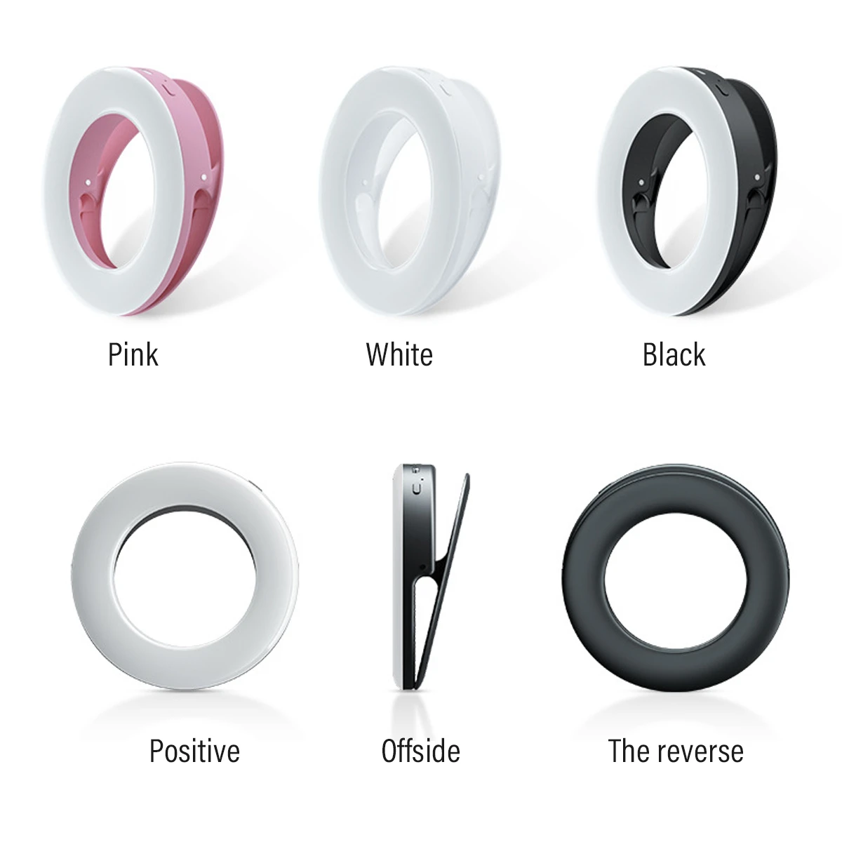 Portable Phone LED Ring Light Dimmable Fill Light for YouTube Video Make-up Selfie