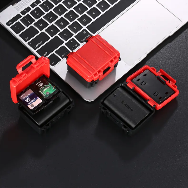 LENSGO D800 SD Dustproof XQD CF Card Case Anti-pressure Battery Box for DSLR Camera