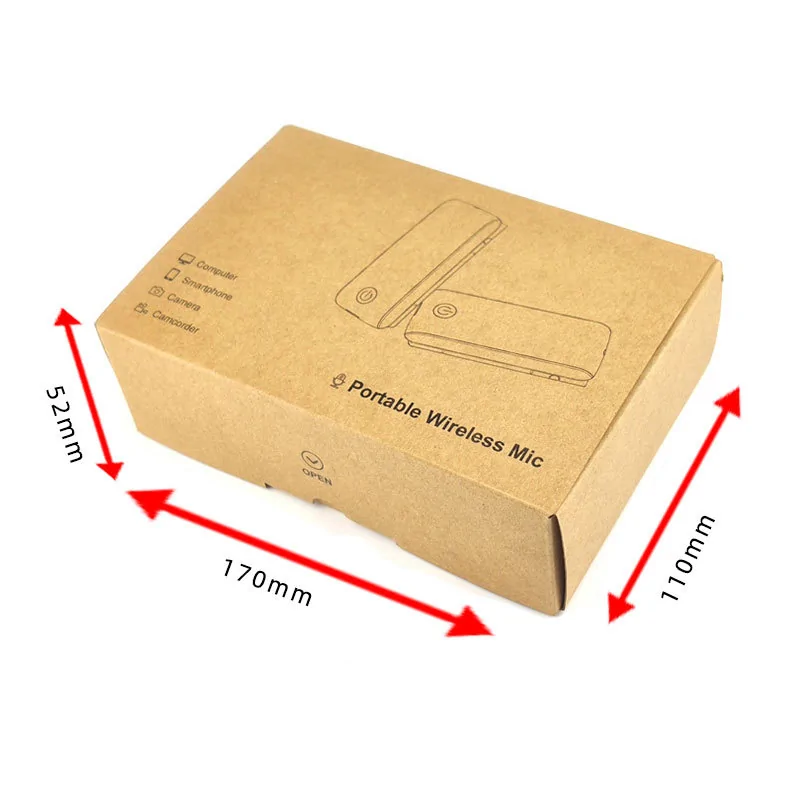 Kaopomic 1T1R Wireless Microphone System with Mini Tripod for DSLR Camera Camcorder Mobile Phone PC Live Broadcast Lavalier Condenser Chest Mic for Filmmaking Vlog