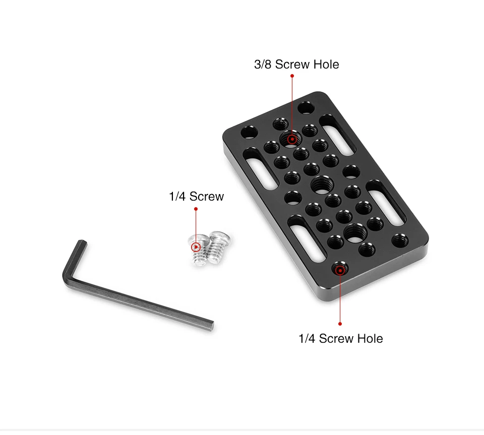 SmallRig 1598 Video Switching Cheese Plate Camera Quick Release Plate for Dovetails and Short Rods For DSLR Camera Cage Rig