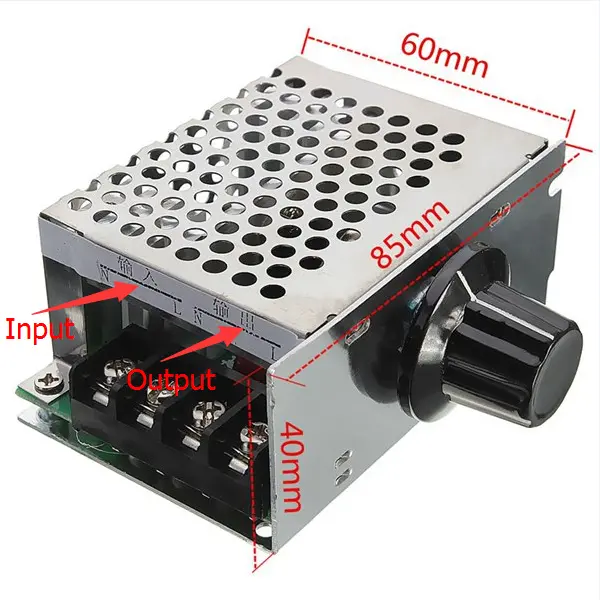 4000W 220V AC SCR Voltage Regulator Dimmer Electric Motor Speed Controller