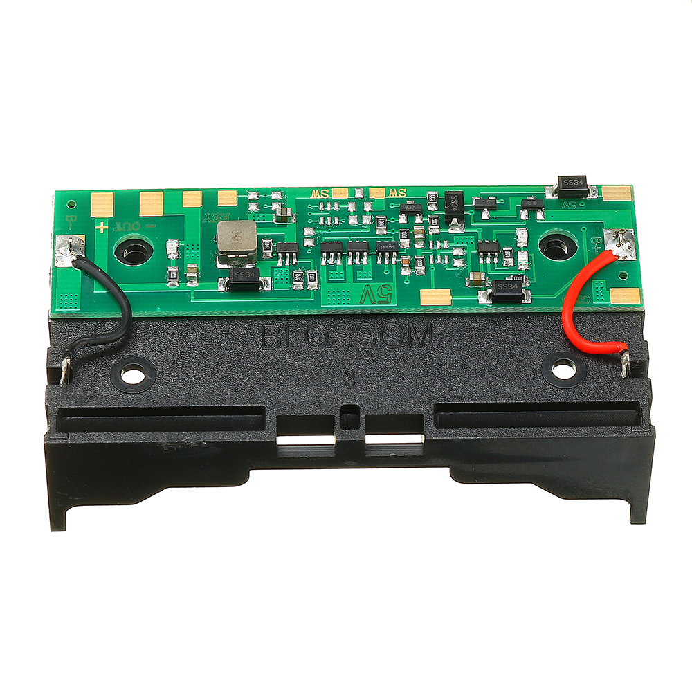 3pcs 5V 2*18650 Lithium Battery Charging UPS Uninterrupted Protection Integrated Board Boost Module With Battery Holder