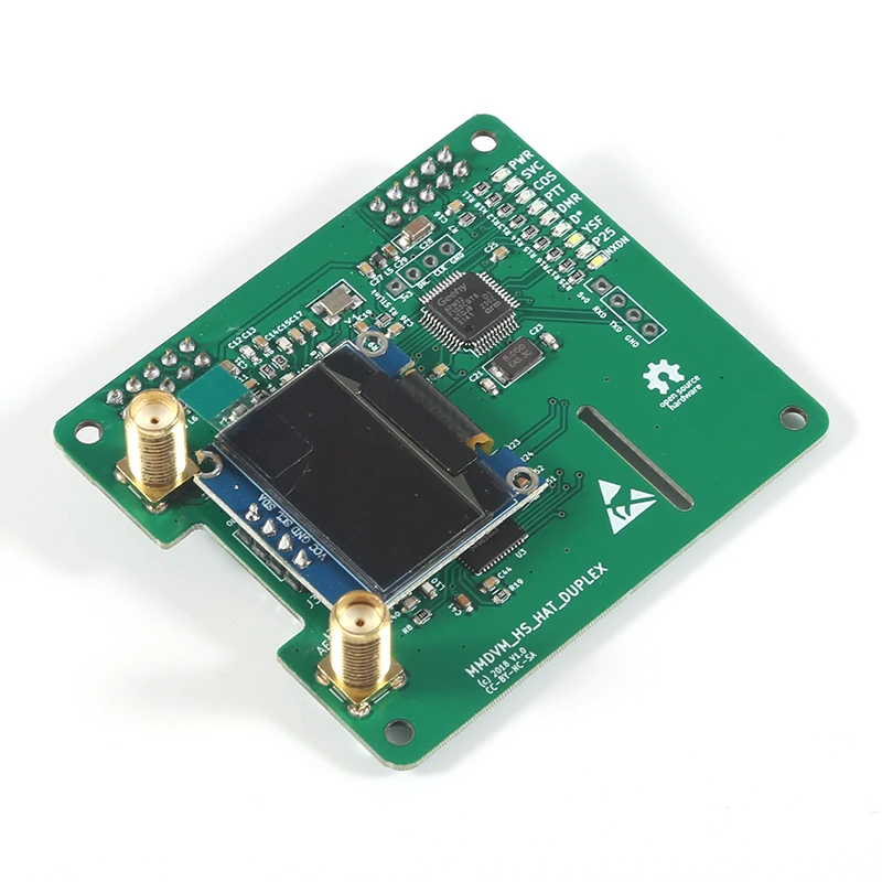 MMDVM_HS_Dual_Hat MMDVM Duplex RX TX UHF VHF Hotspot Board + Antenna + OLED Support P25 DMR YSF NXDN for Raspberry pi