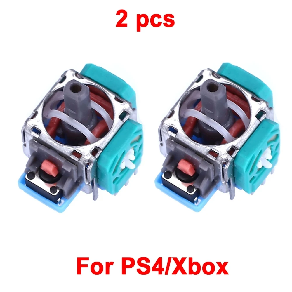 2 PCS Controller Replacement Button 3D Analog Stick Sensor Module Thumb Stick for PS4 Gamepad Dualshock 4 Xbox Repair Wireless Controller
