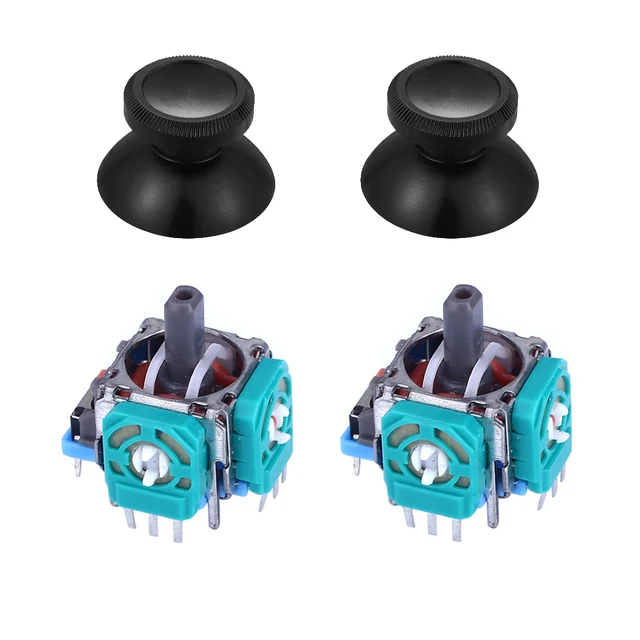2 PCS Controller Replacement Button 3D Analog Stick Sensor Module Thumb Stick for PS4 Gamepad Dualshock 4 Xbox Repair Wireless Controller