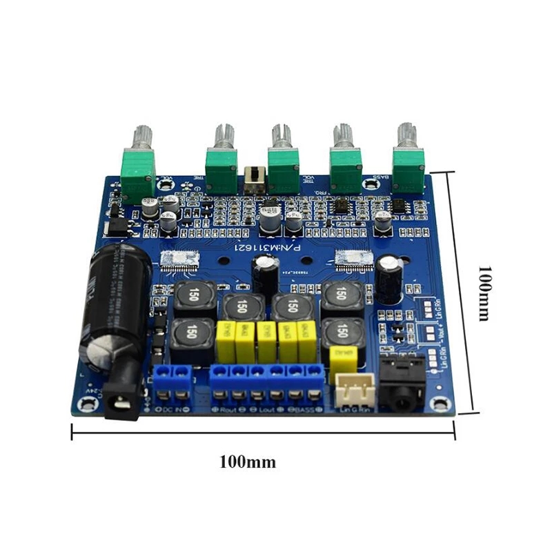 TPA3116 50W*2+100W bluetooth 5.0 High Power Audio Amplifier Board 2.1 Sound Channel Bass Super Bass Digital Amplifier