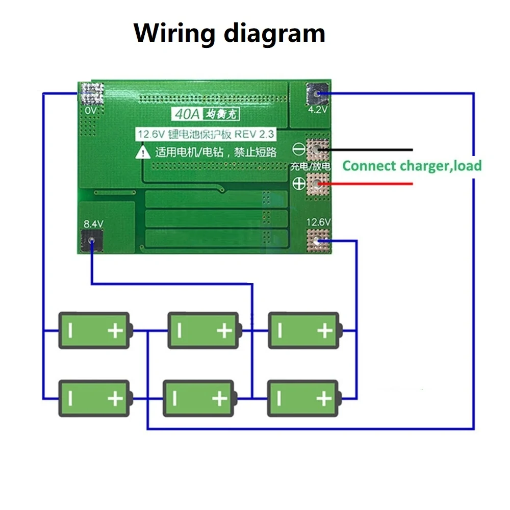 3PCS BMS 3S 40A 18650 Lithium Battery Charger Protection Board 11.1V 12.6V PCB for Drill Motor with Balance