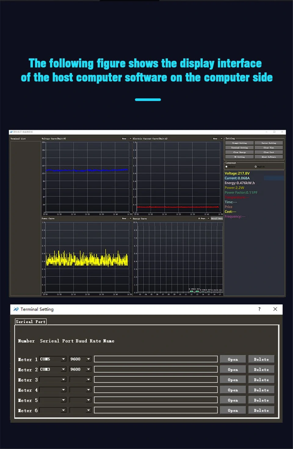 KWS-AC301 8 in1 Voltmeter Ammeter AC 50-300V Power Energy Meter LED Digital AC Wattmeter Electricity Meter 0-100A