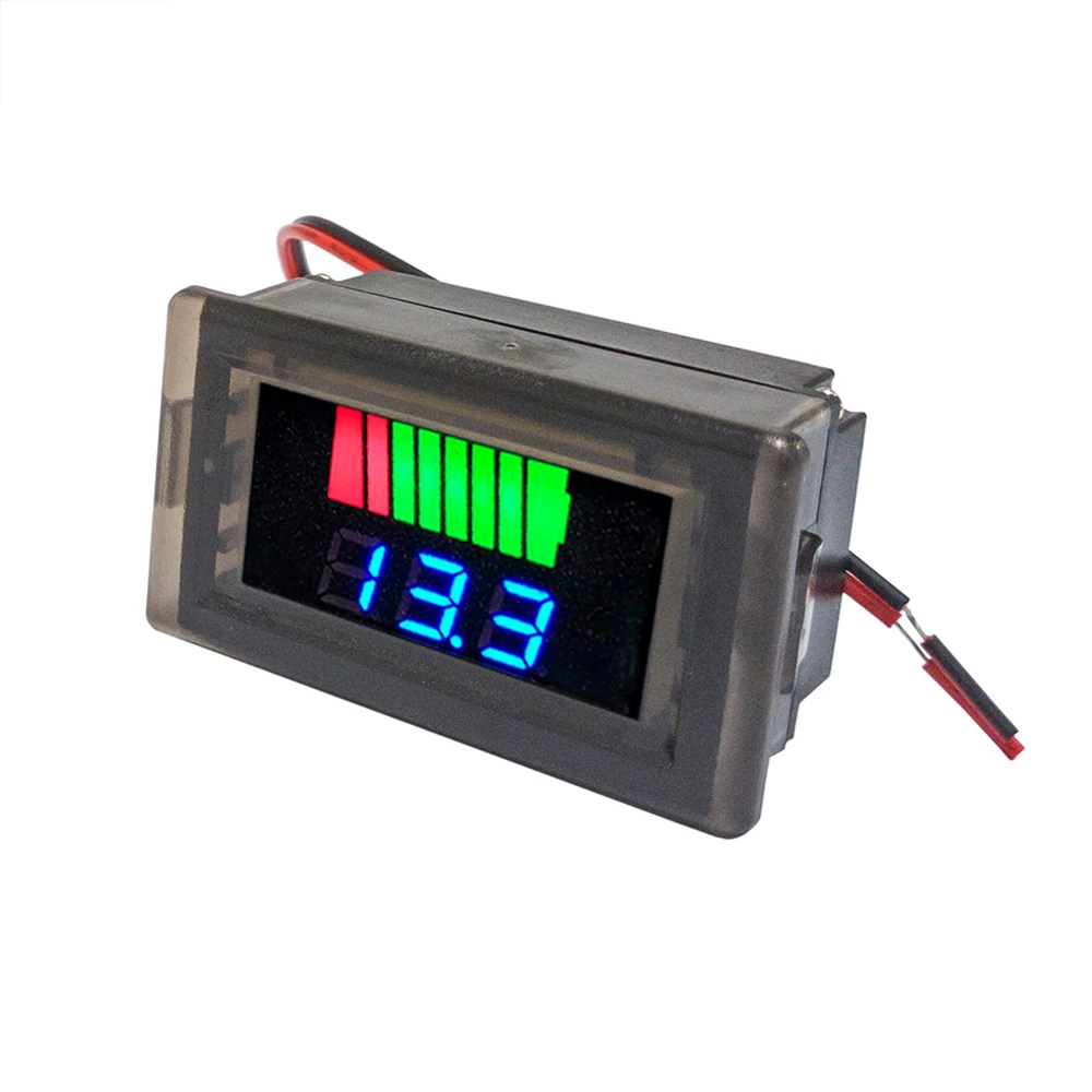 Waterproof Digital Battery Capacity Meter Tester 12V-60V Lithium Battery Capacity Indicator Car Voltage Meter Voltmeter