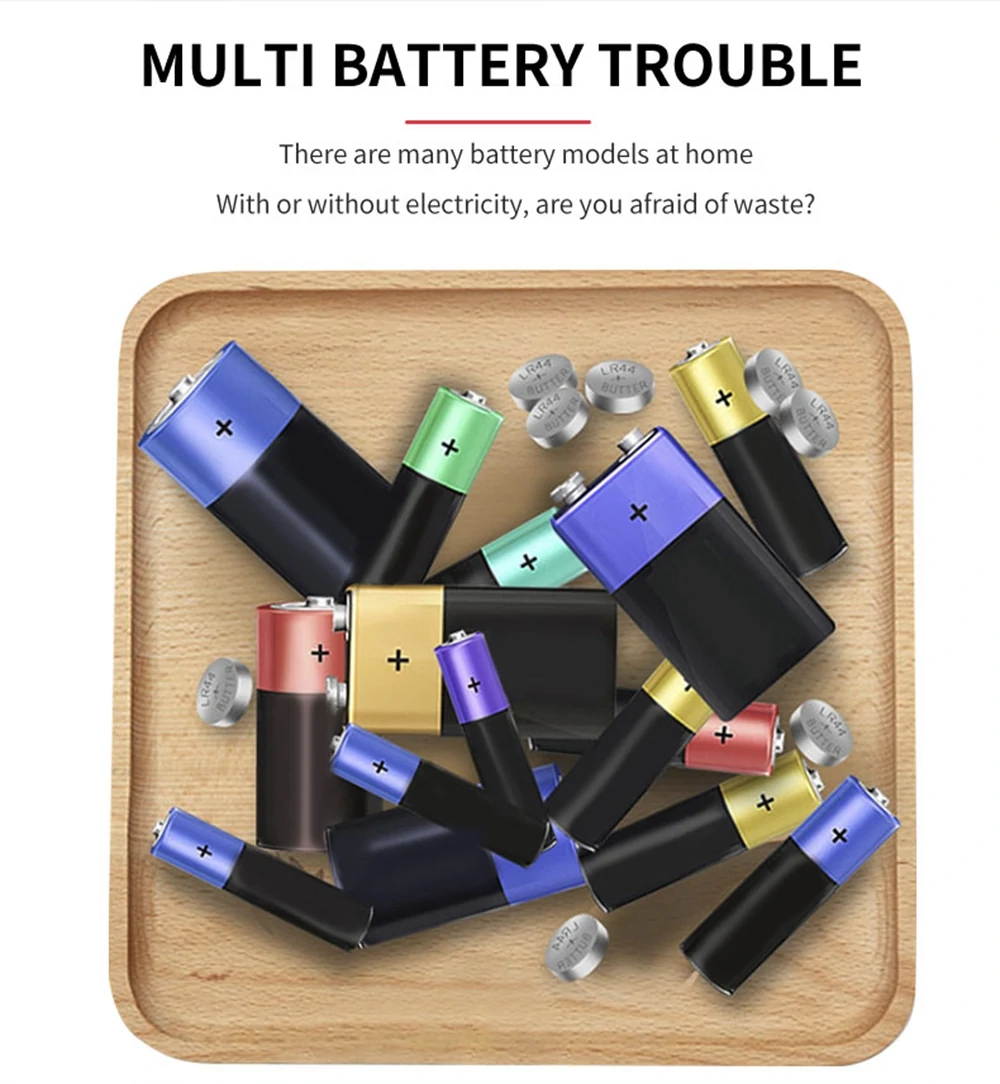 BT-886 Digital Battery Tester LCD Display Level Detector For C D N AA AAA 9V 1.5V Button Cell Battery Capacity Detector Diagnostic Tool