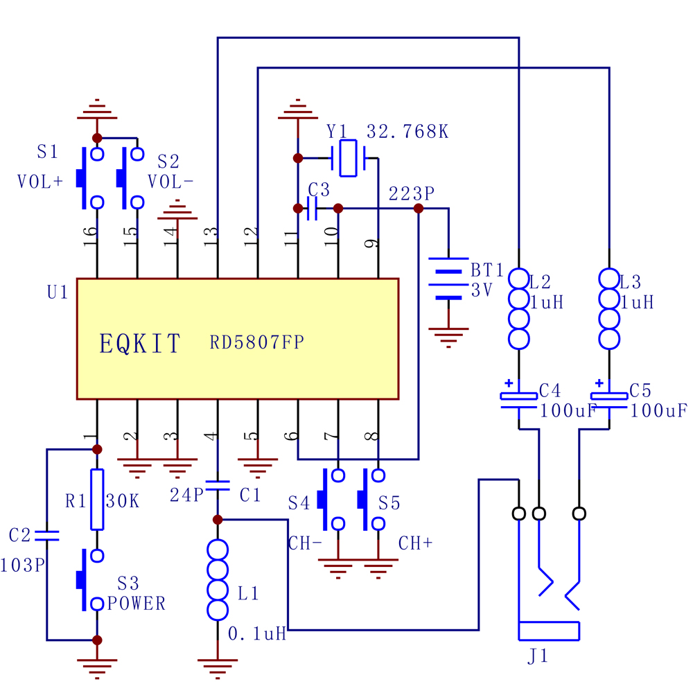 88-108MHz DIY Kit FM Radio Transmitter and Receiver Module Frequency Modulation Stereo Receiving PCB Circuit Board