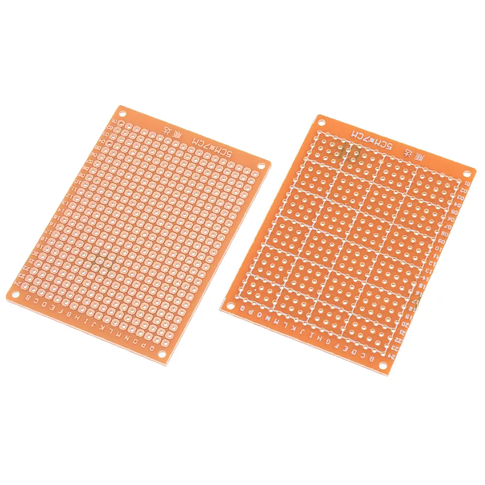 10pcs Universal PCB Board 5x7cm 2.54mm Hole Pitch DIY Prototype Paper Printed Circuit Board Panel Single Sided Board