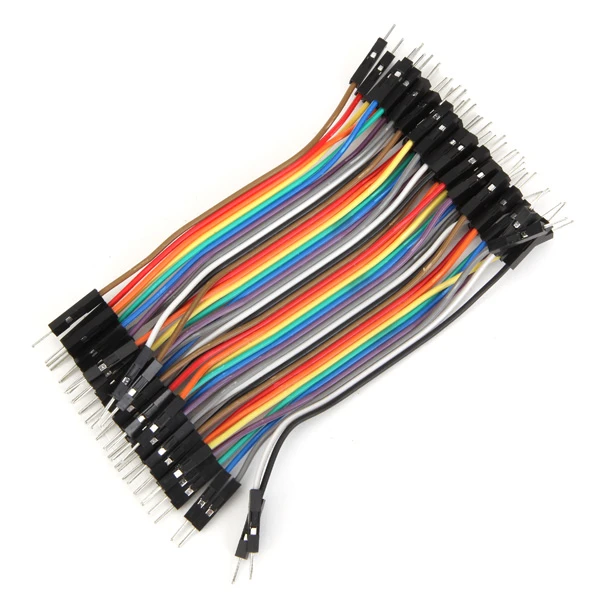 40pcs 10cm Male To Male Jumper Cable Dupont Wire