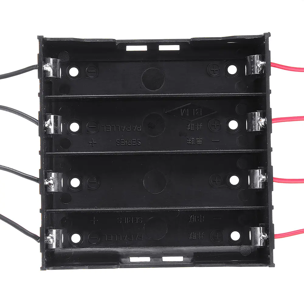 3pcs DIY 4 Slot 18650 Battery Holder With 8 Leads